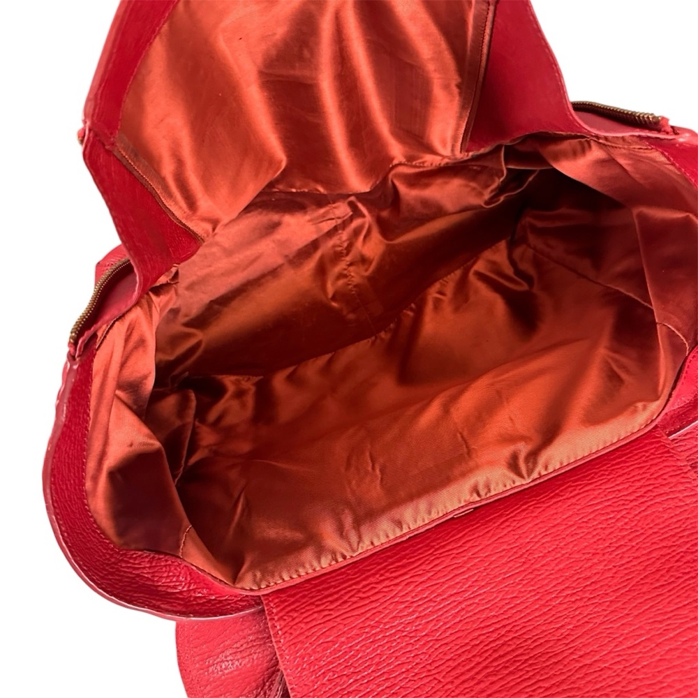 3.1 Phillip Lim Pashli Satchel Bag Large Red Oversized - Picture 8 of 13